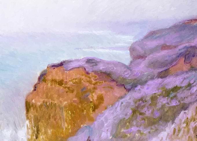 Claude Monet Rocks