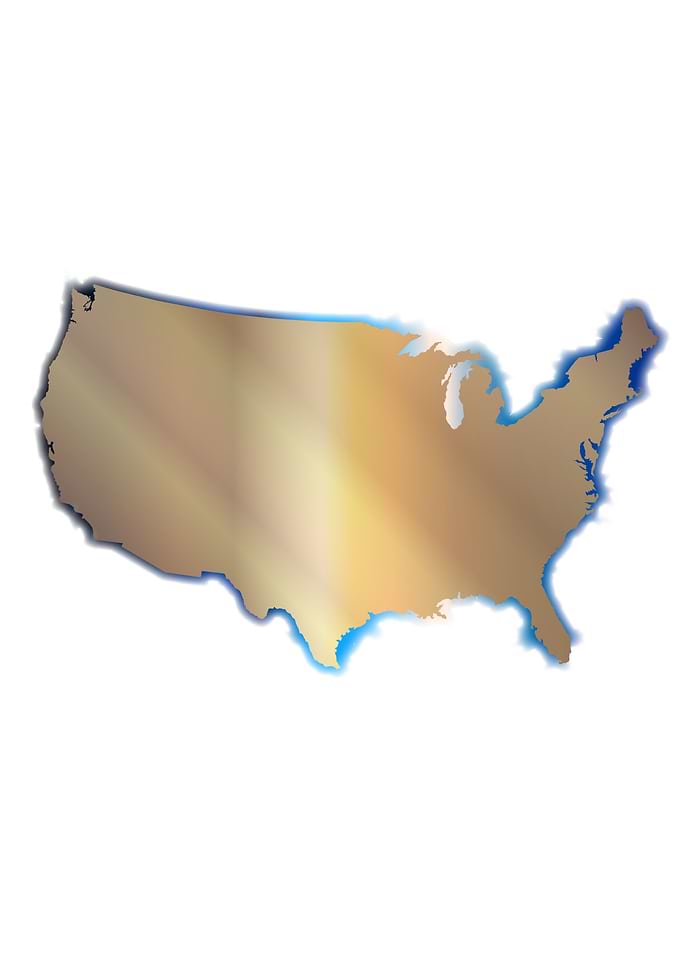 Outline Map of the USA