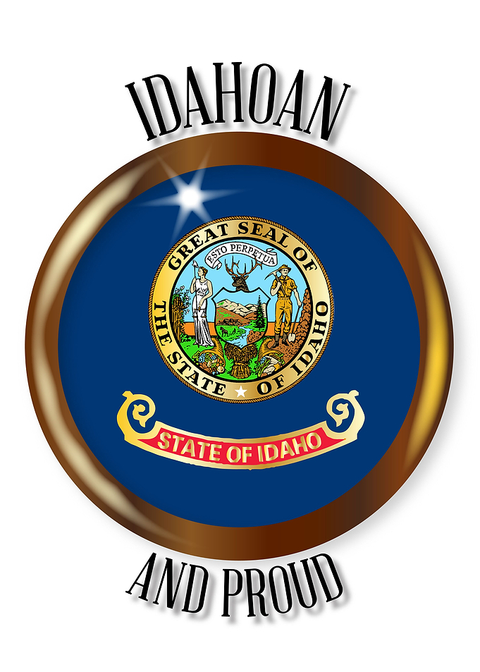 Idaho Proud Flag Button