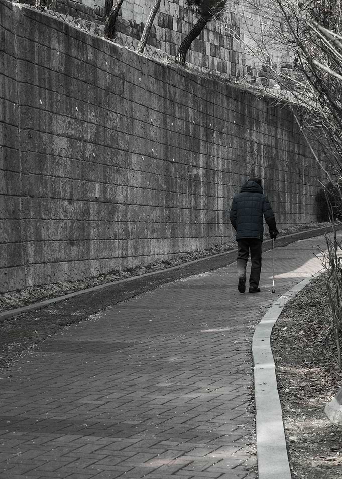 Melancholy walk