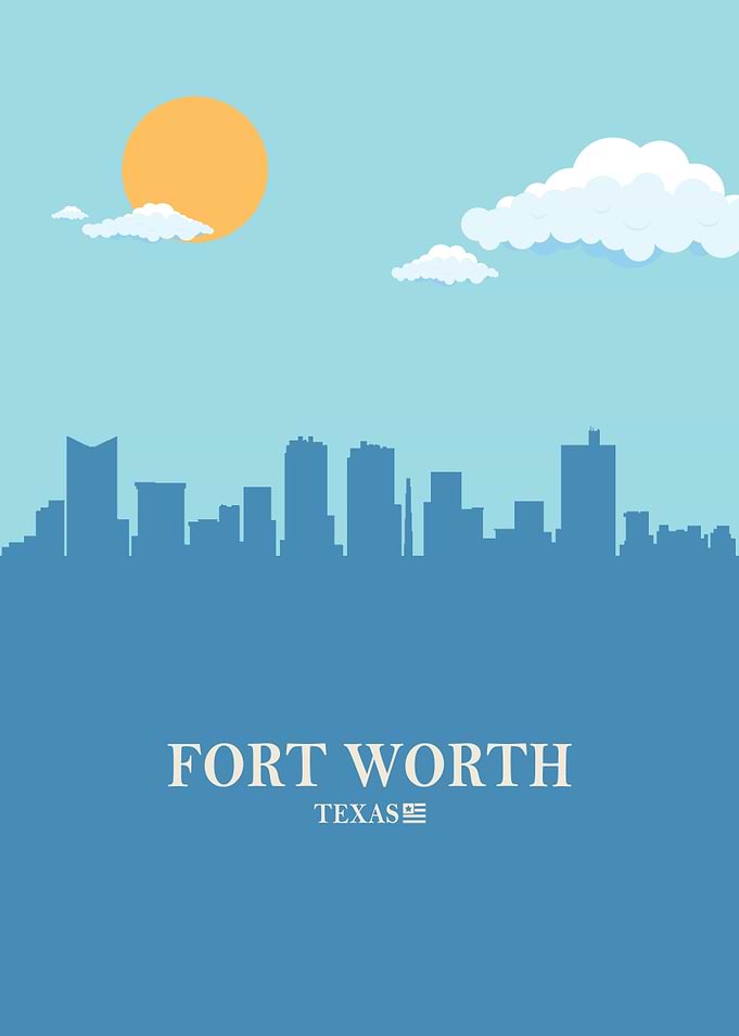 Fort Worth City Skyline