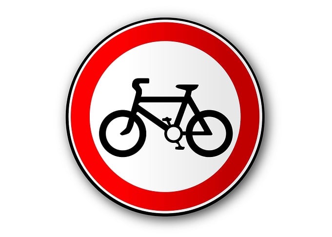 Cyclist Road Traffic Sign