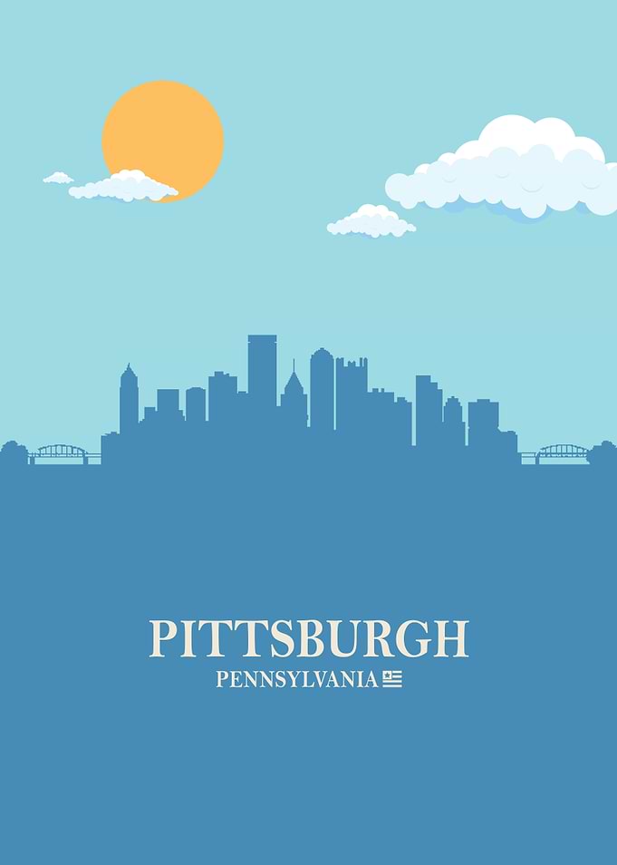 Pittsburgh City Skyline