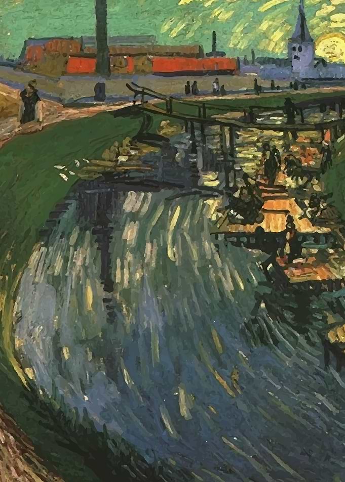 Canal with Women Washing