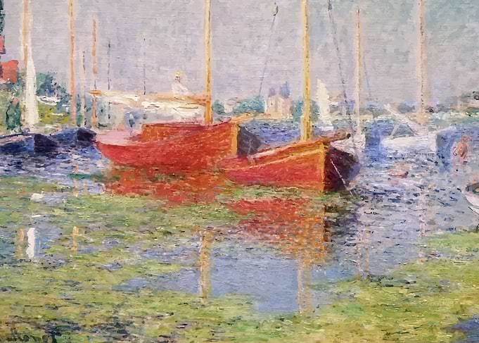 Claude Monet Boat in port
