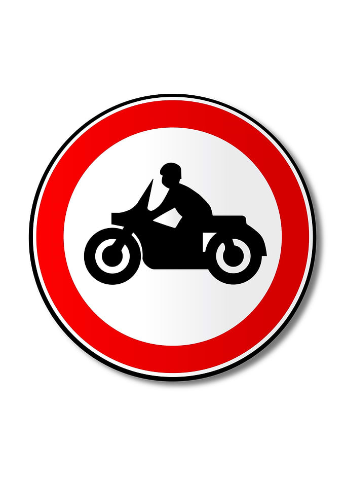Motorcycle Traffic Sign