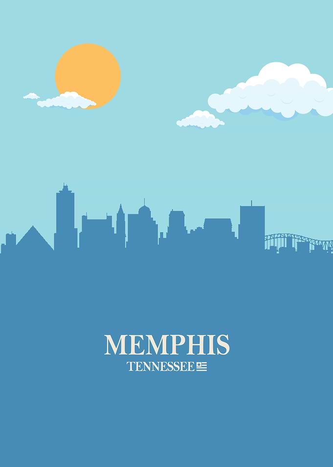 Memphis City Skyline