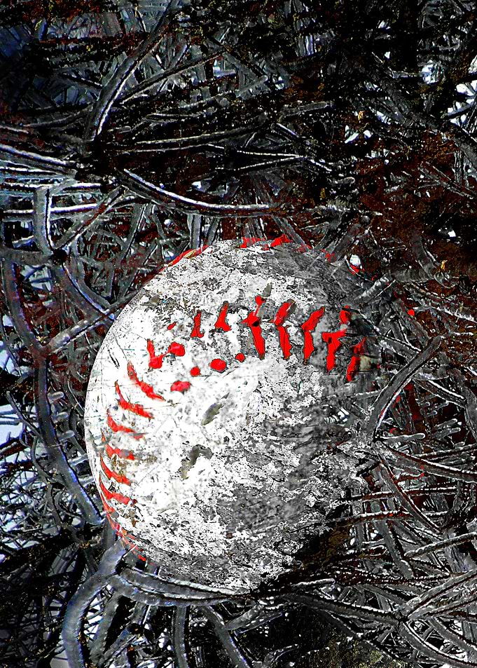 Baseball art print w 20