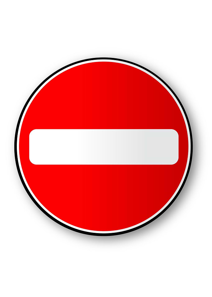 No Traffic Entry