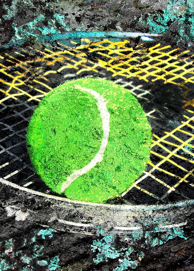 Tennis art print w 18