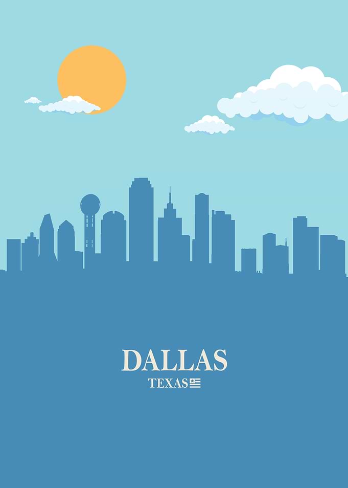 Dallas City Skyline