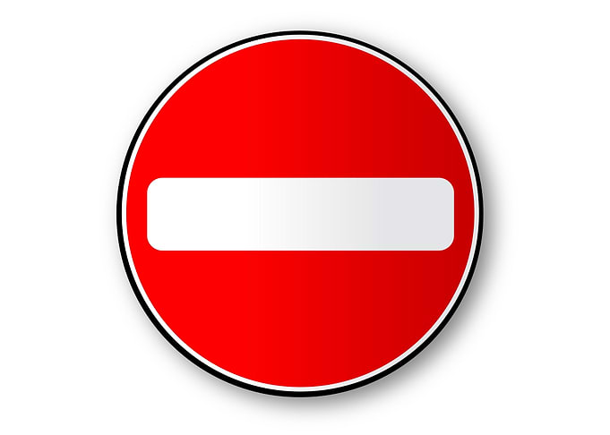 No Traffic Entry