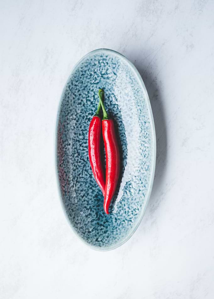Fresh red chillies
