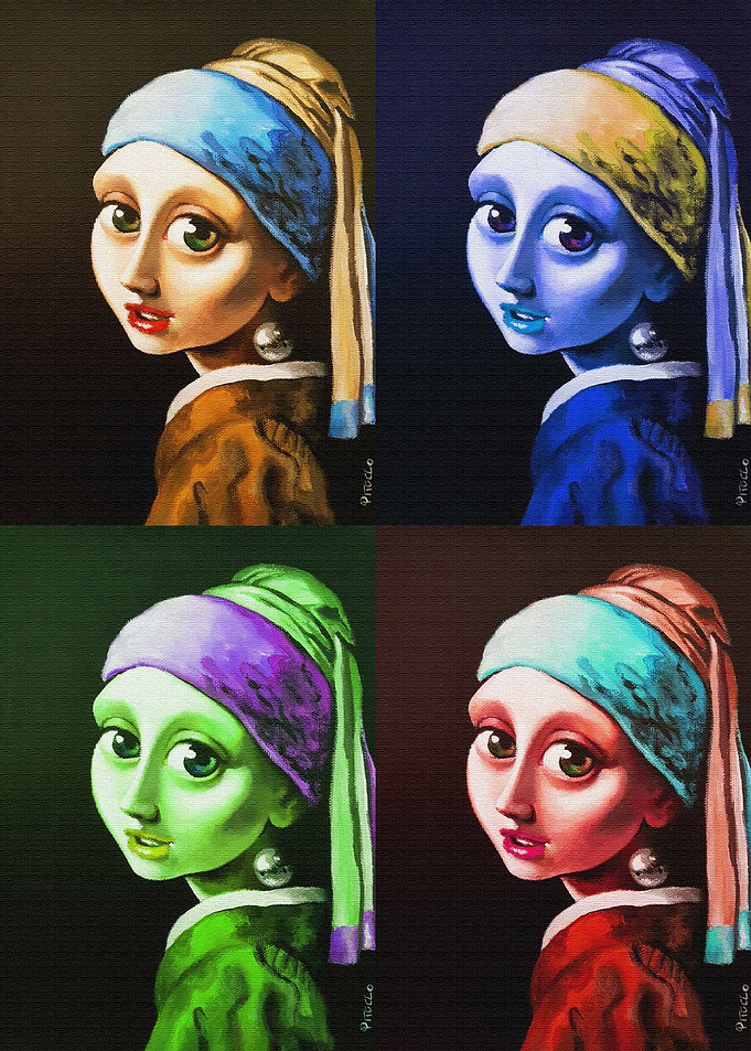 Four Girls with a pearl