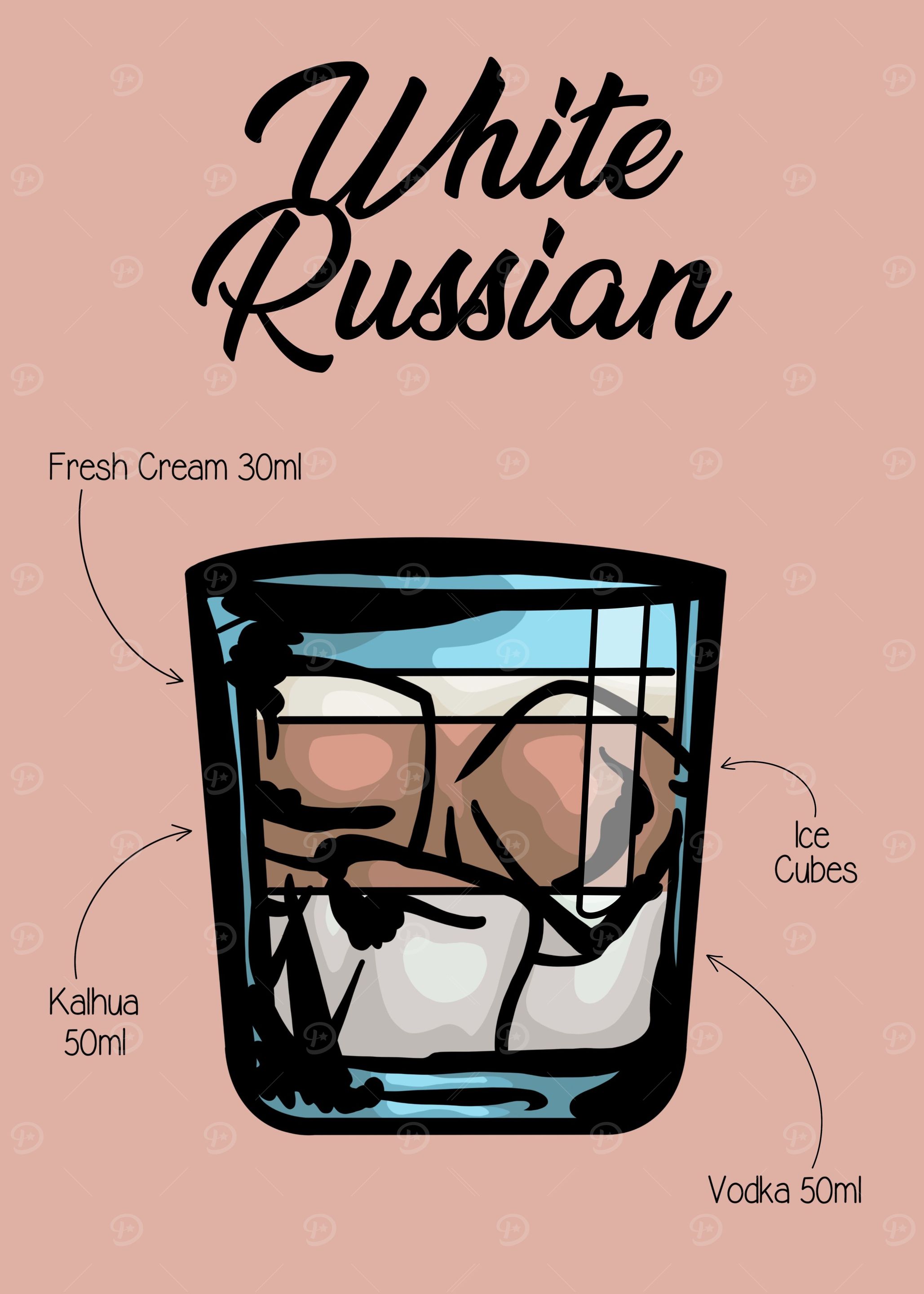 White Russian Cocktail
