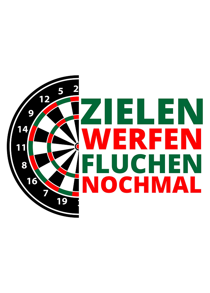 DARTEN LUSTIGES POSTER