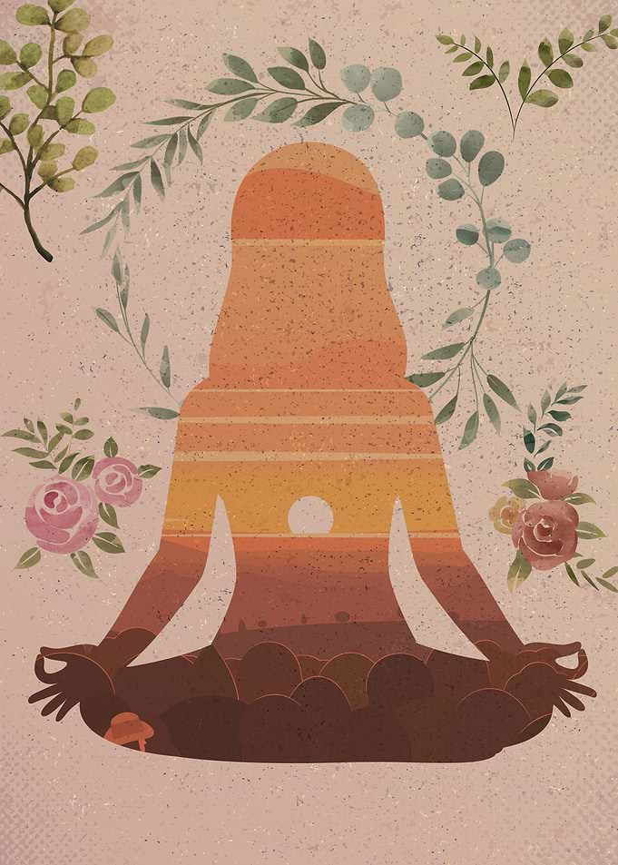 meditation on floral