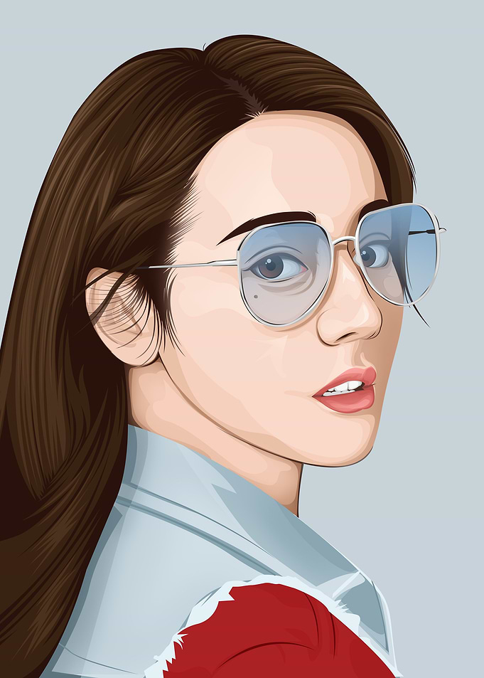 Girl Vector Portrait