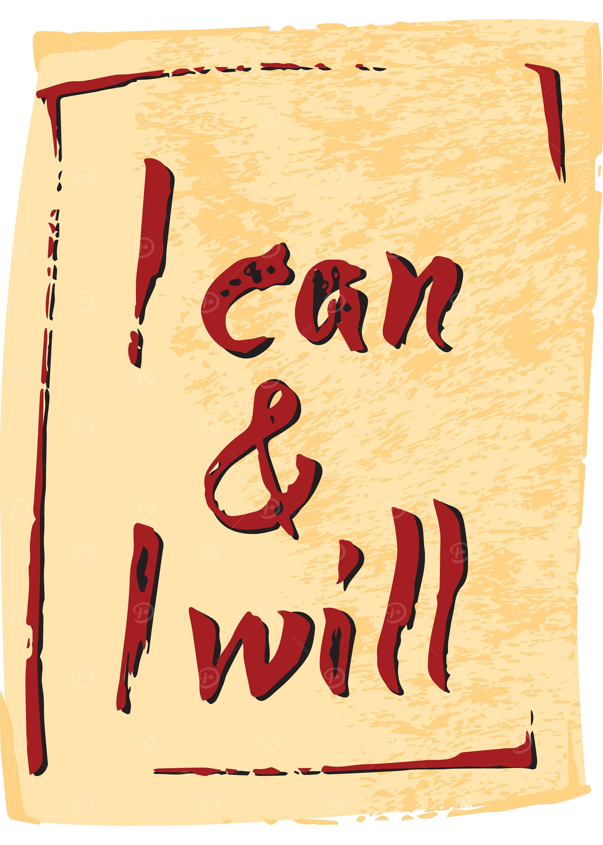 I can I will