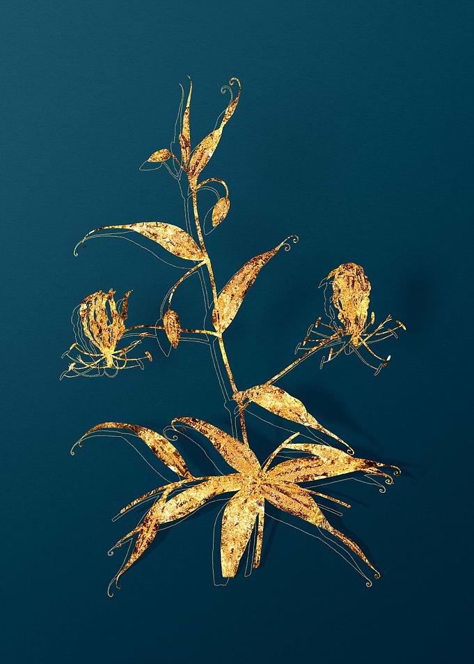 Gold Antique Botanicals