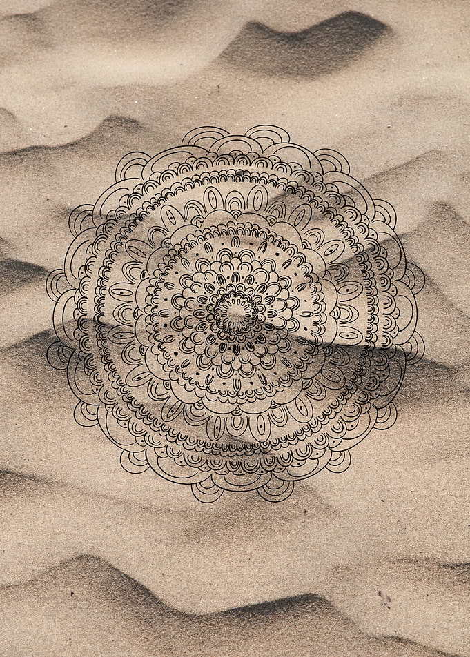 Mandala on Sand 1