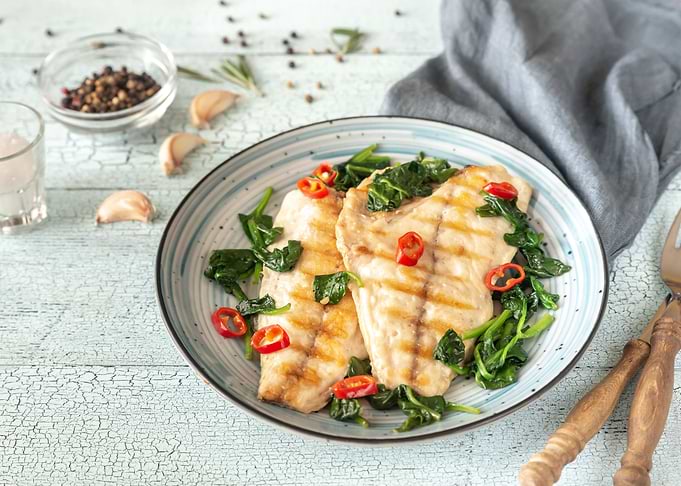Sea bream fish fillet