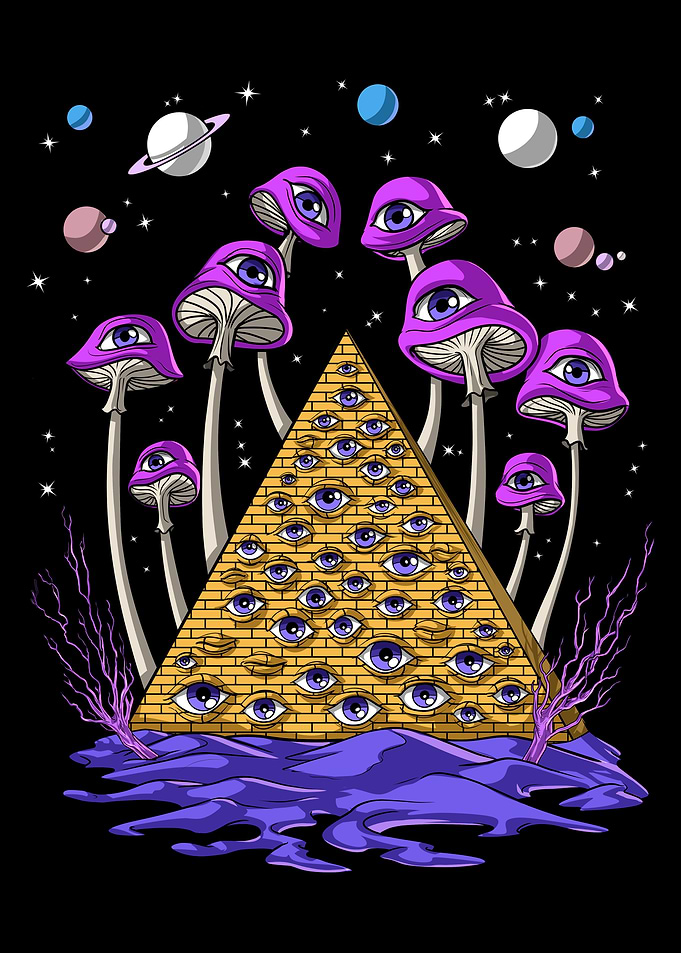 Trippy Psychedelic Pyramid