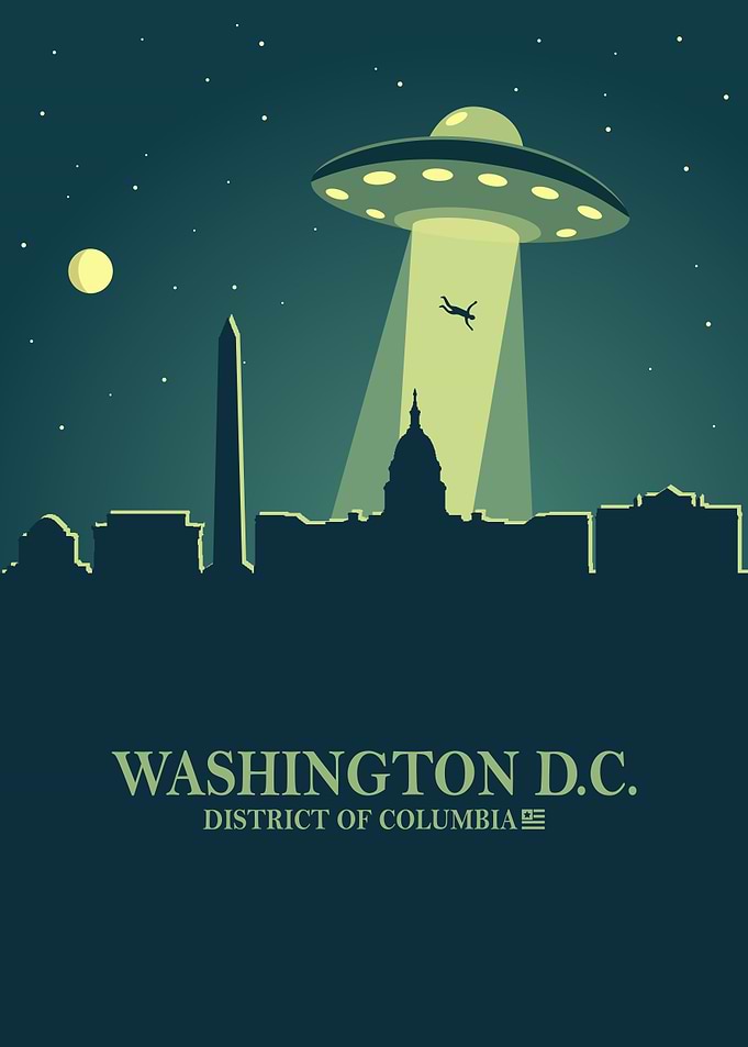 Washington DC Skyline Ufo