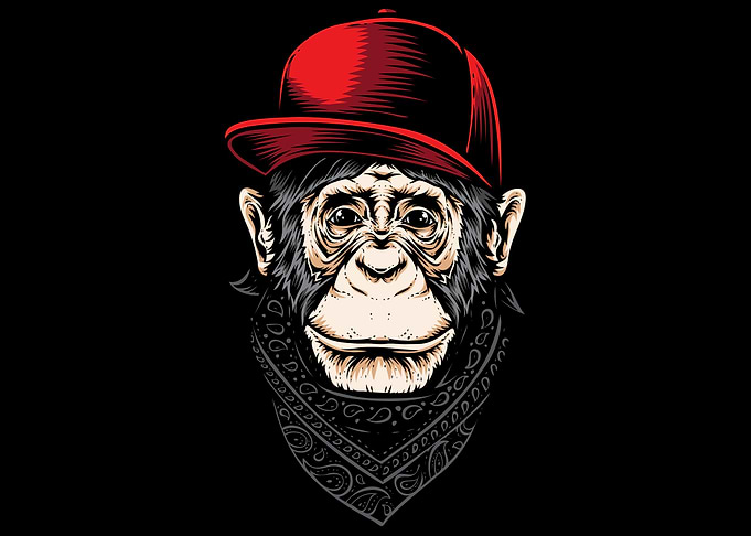 Ape with caps