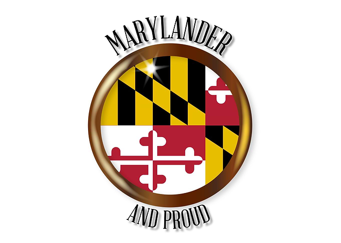 Maryland Proud Flag Button