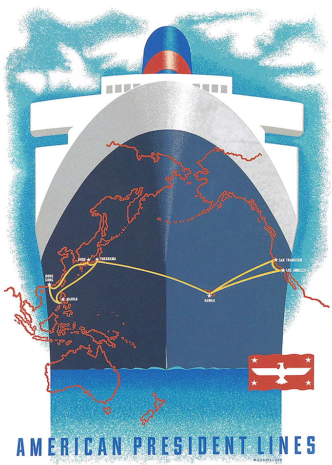 vintage poster AP lines