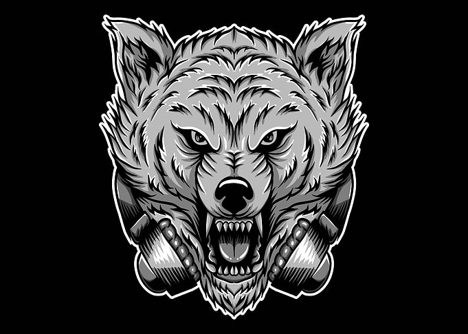Wolf head