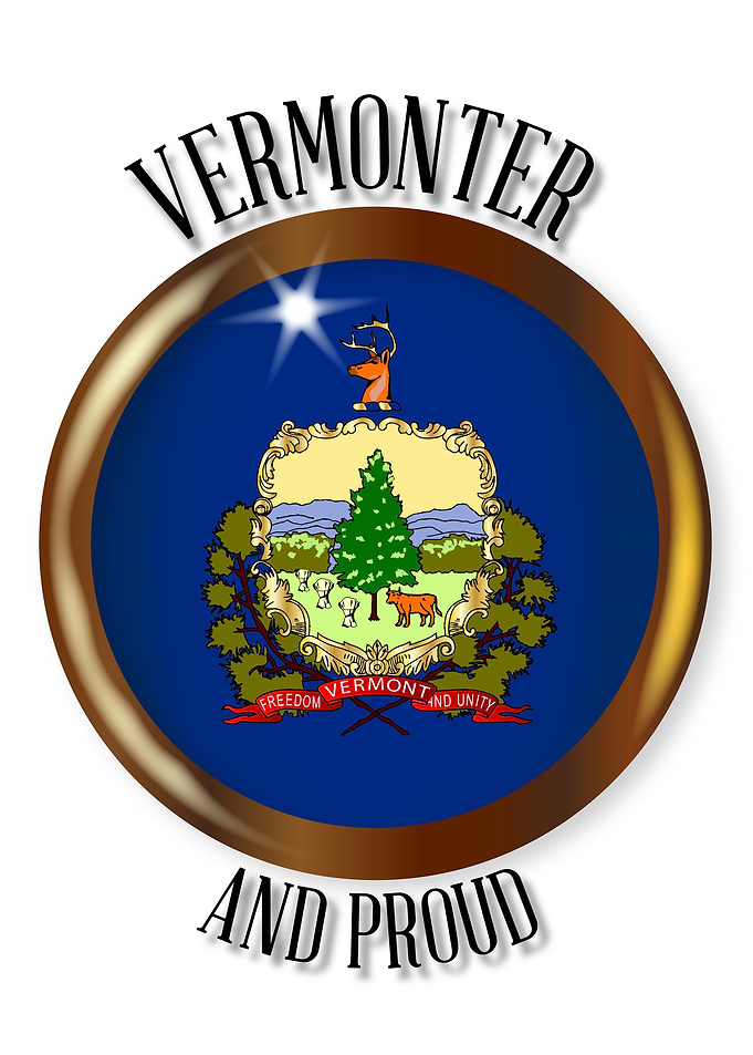 Vermont Proud Flag Button
