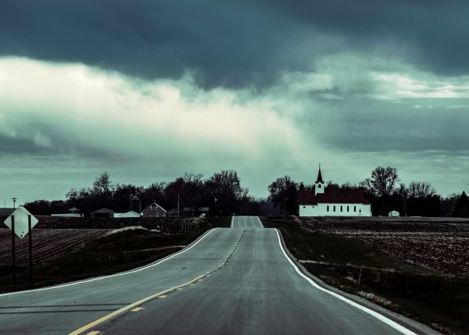 Road to a Country Church