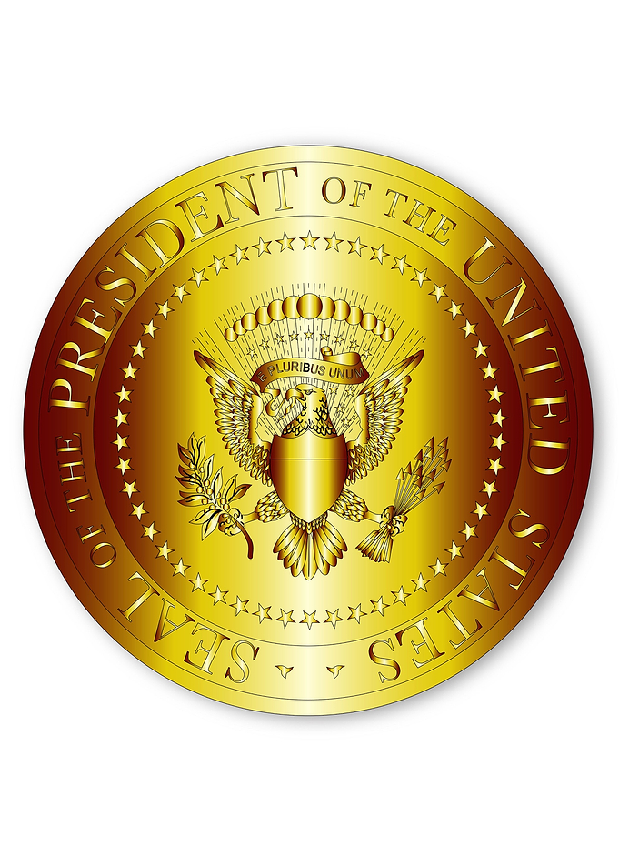 President Seal In Gold