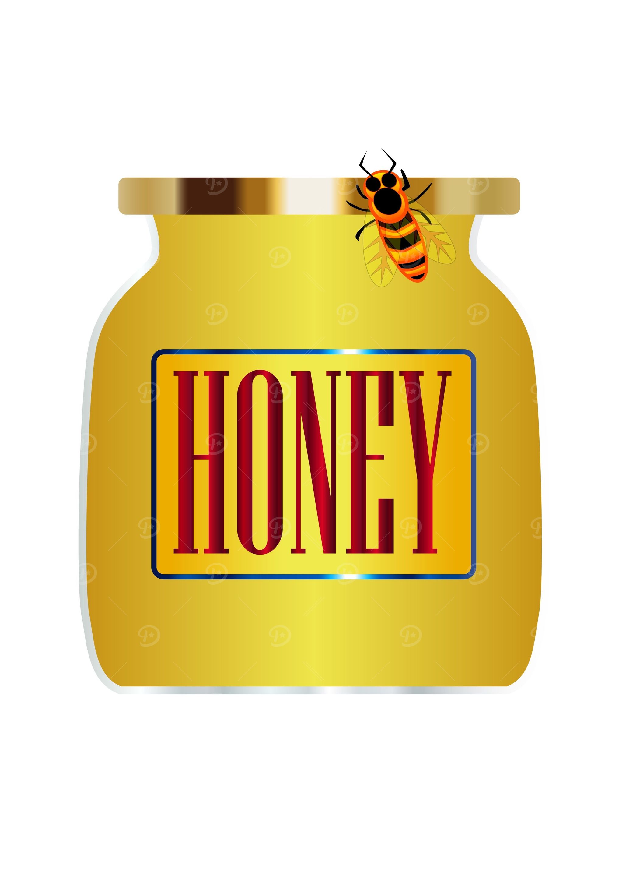 Honey Pot And Bee