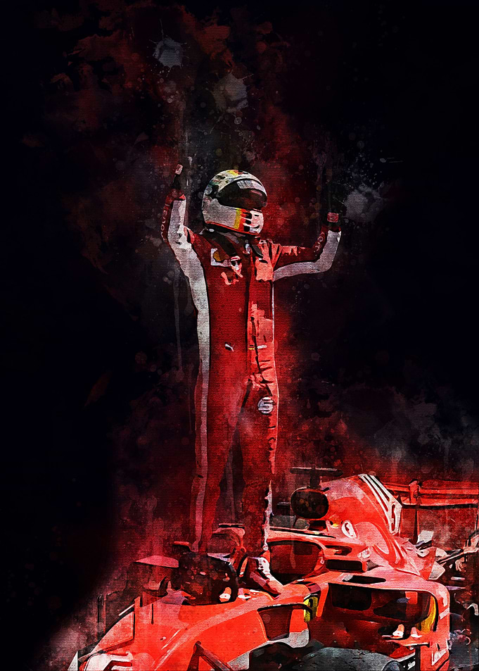 Sebastian Vettel Dark BG
