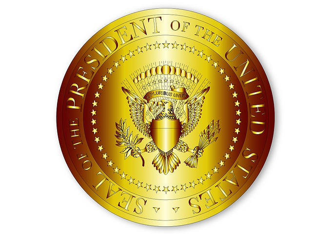 President Seal In Gold