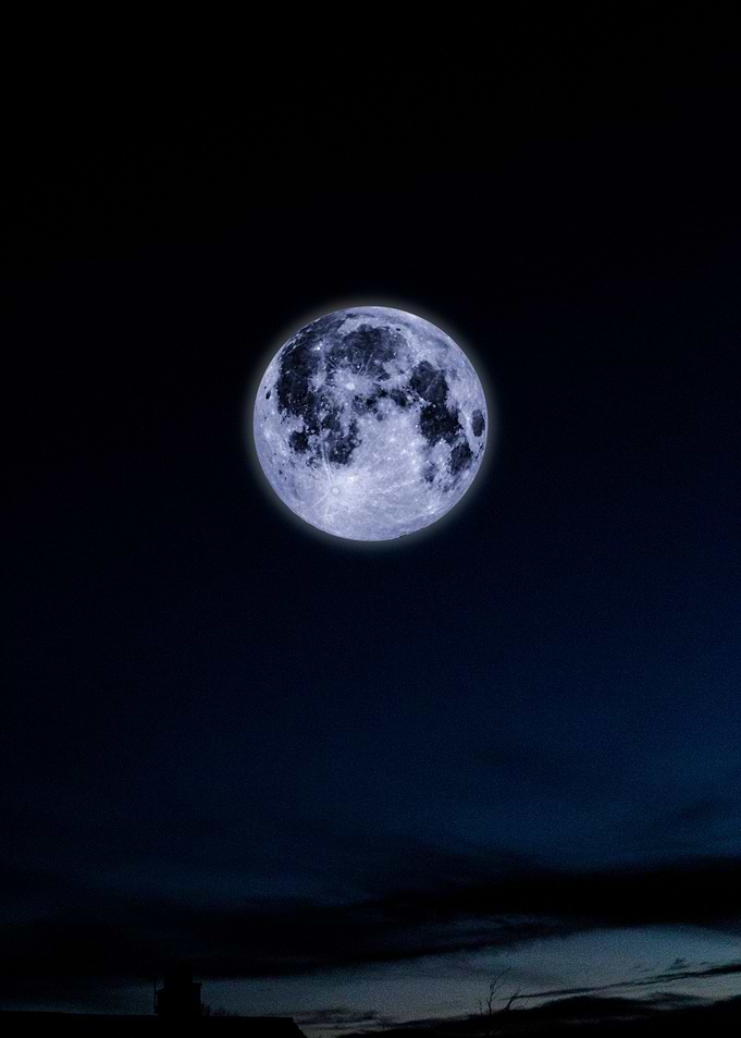 By the pale moonlight