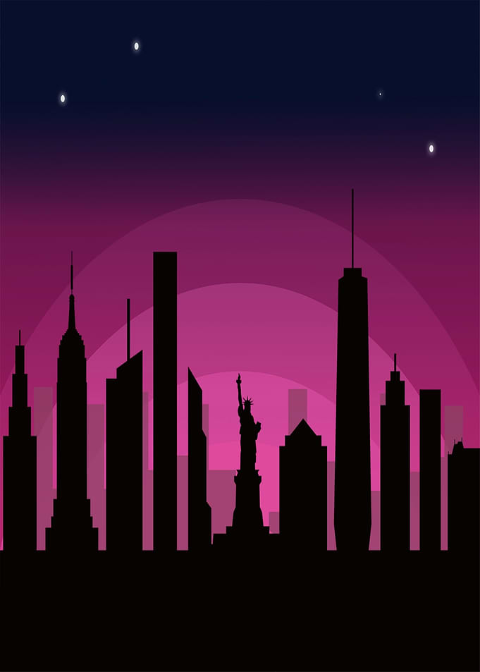 I Love New York Skyline