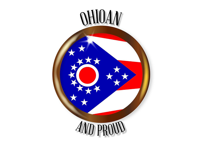Ohio Proud Flag Button