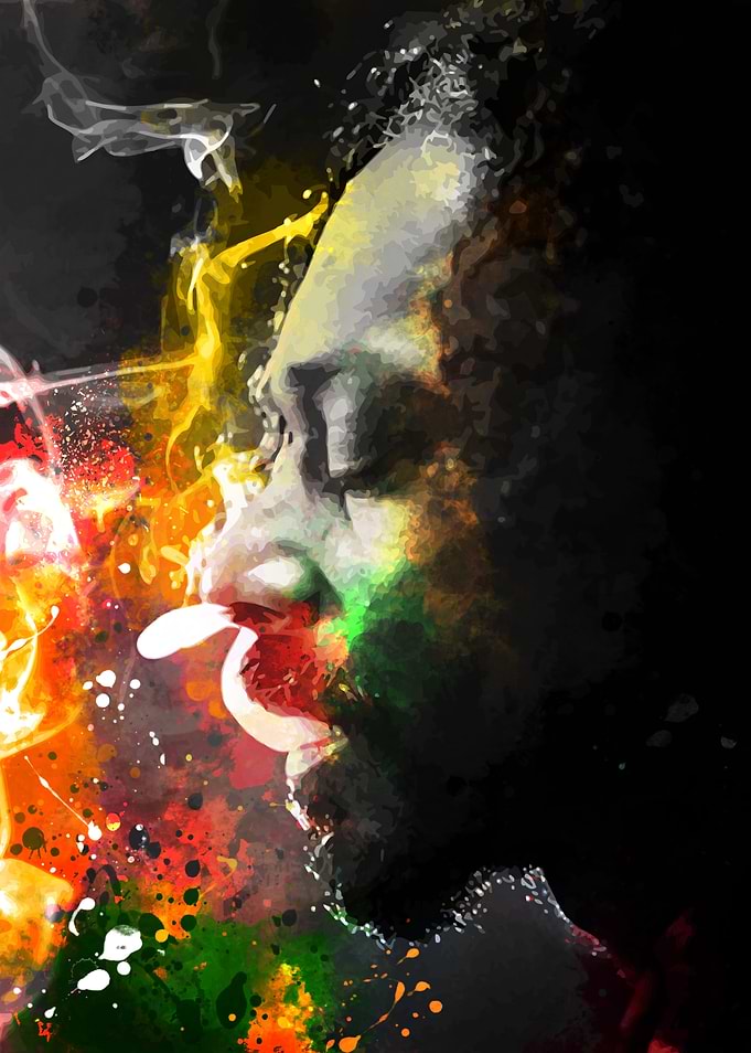 Snoop Dogg smoking