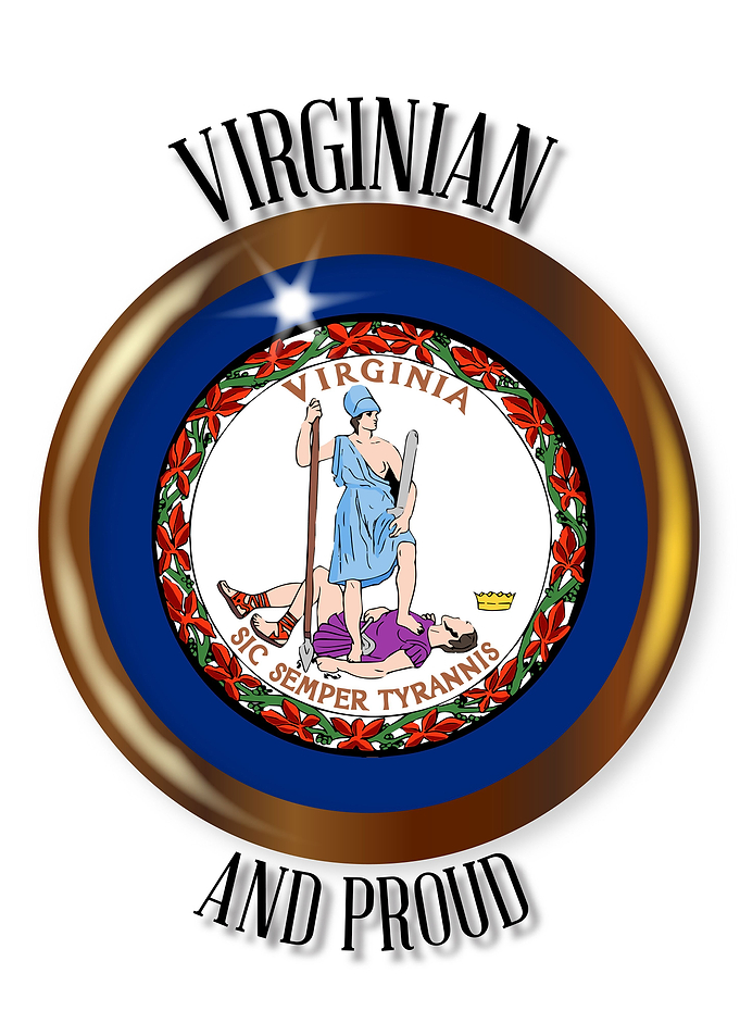 Virginia Proud Flag Button