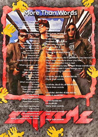 MORE THAN WORDS LYRIC