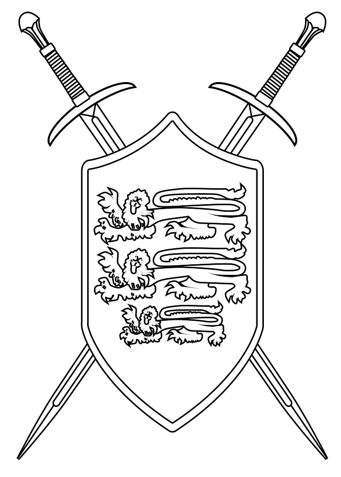 Crossed Swords and Shield