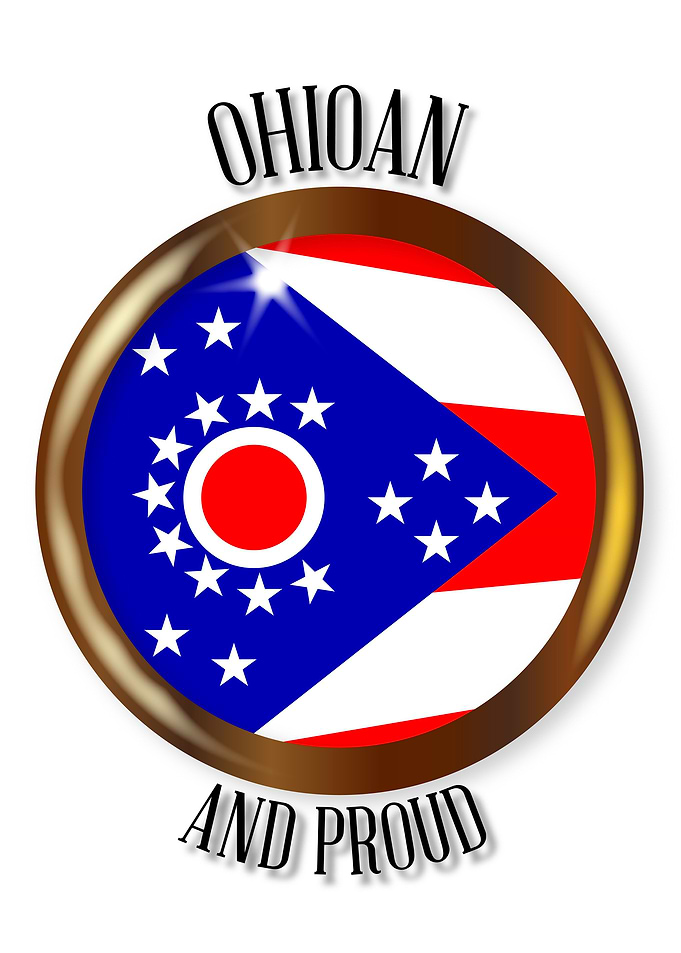 Ohio Proud Flag Button
