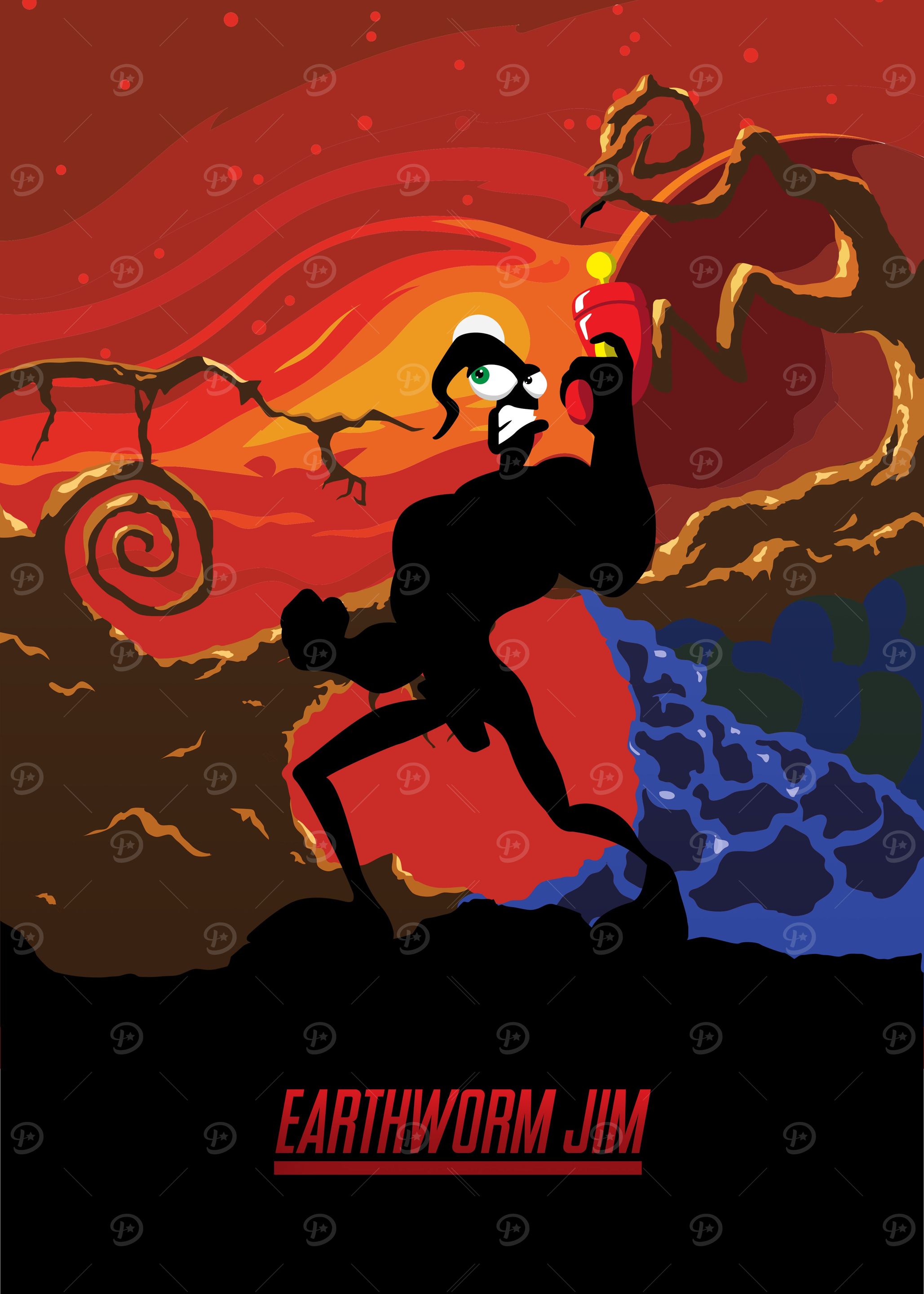 Gaming Icon Earthworm Jim