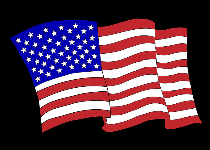 Waving American Flag