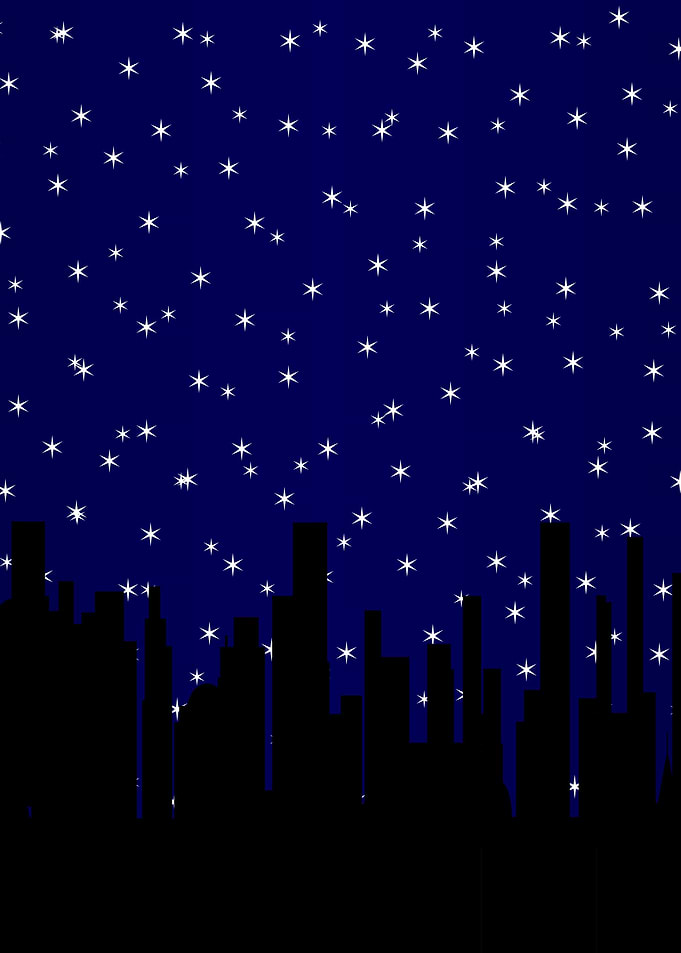 Stary Night Cityscape
