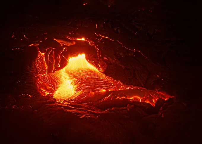 Lava flow on Hawaii